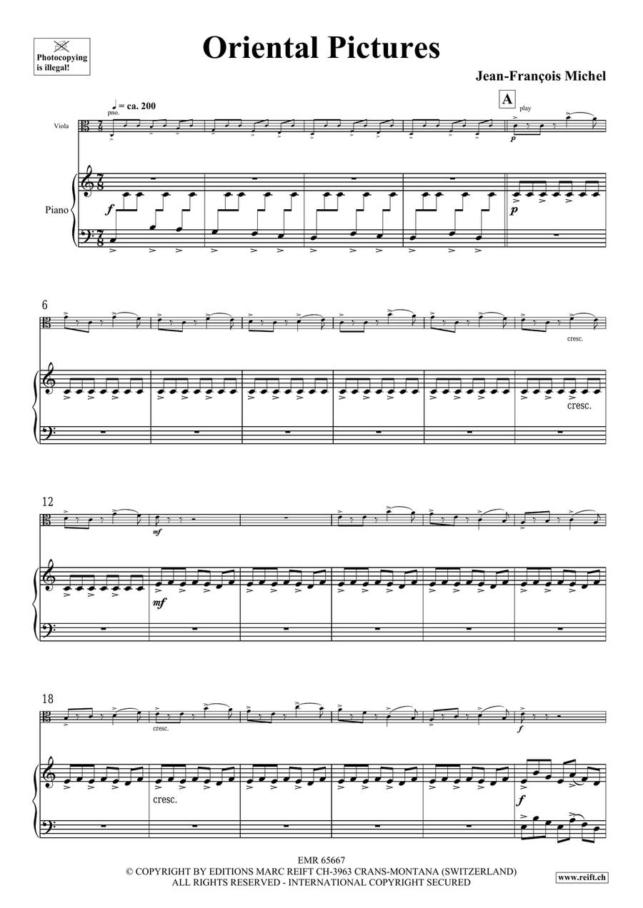 Oriental Pictures by Jean-Francois Michel Piano Accompaniment - Sheet Music page 5