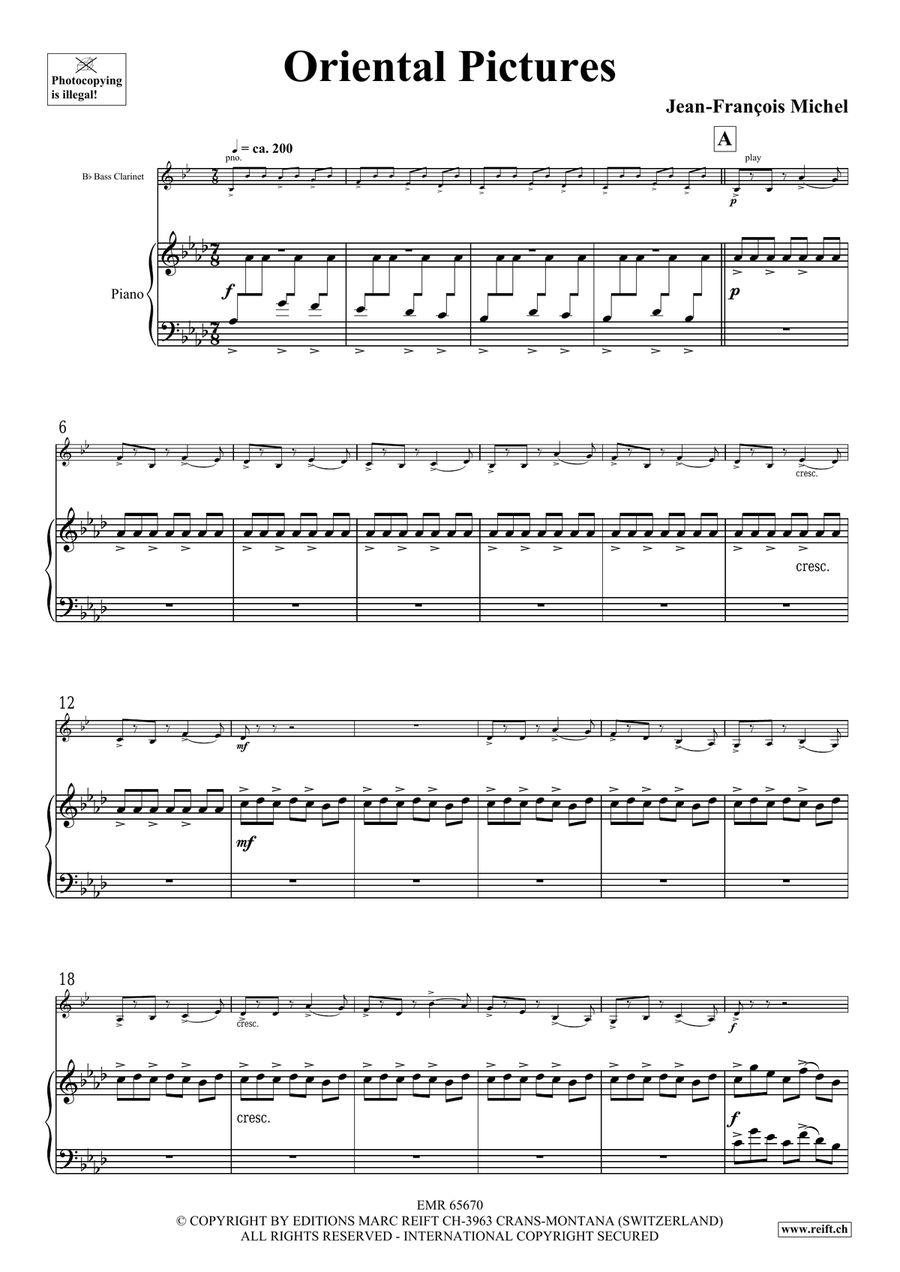 Oriental Pictures Oriental Pictures Bass Clarinet scores gallery preview page 5