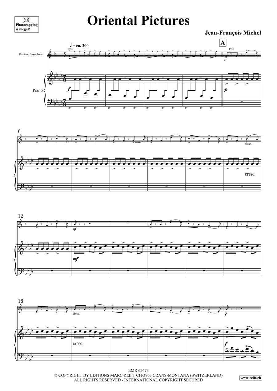 Oriental Pictures Oriental Pictures Baritone Saxophone scores gallery preview page 5