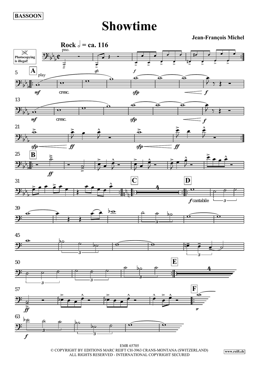 Showtime Showtime Bassoon Solo scores gallery preview page 4