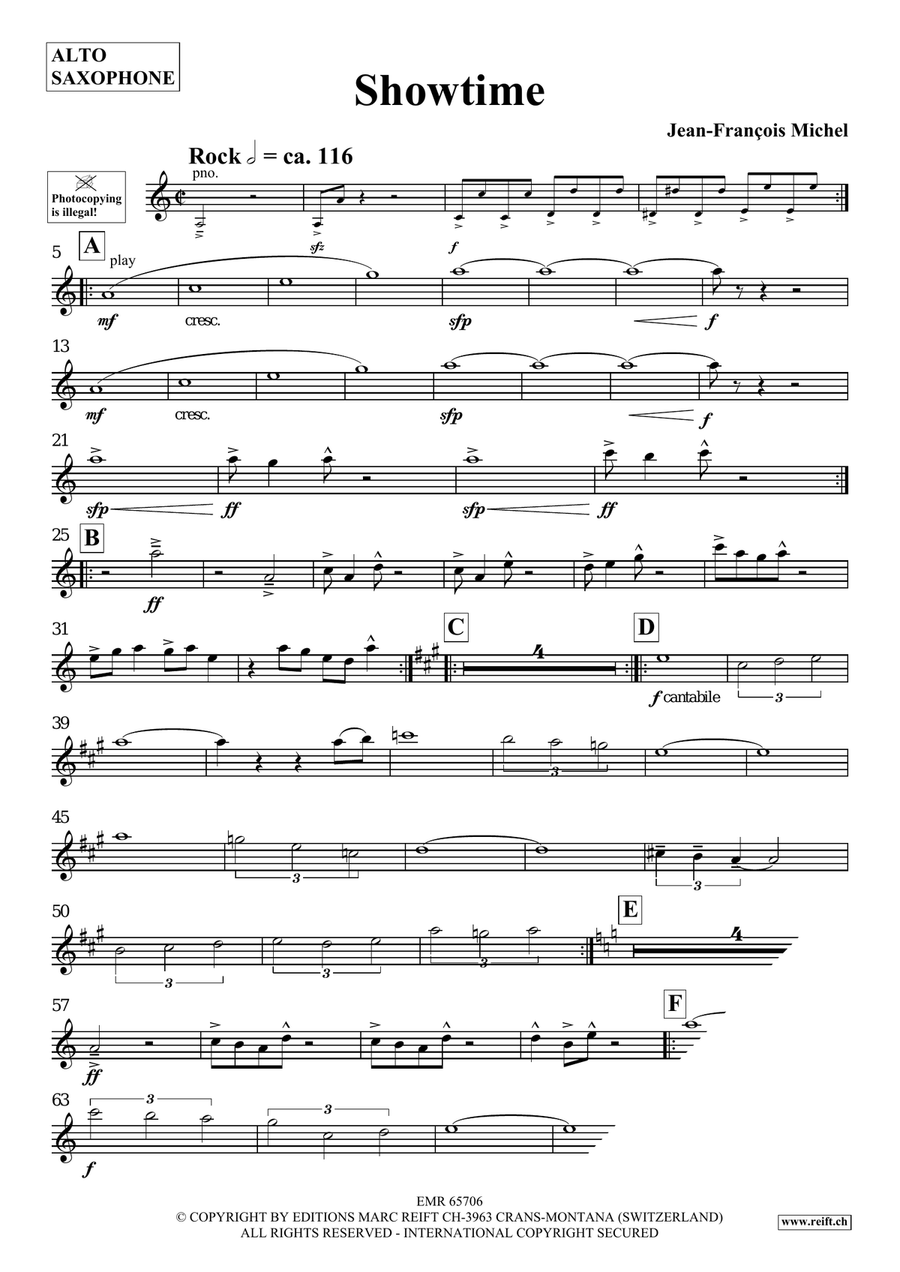 Showtime Showtime Alto Saxophone scores gallery preview page 4