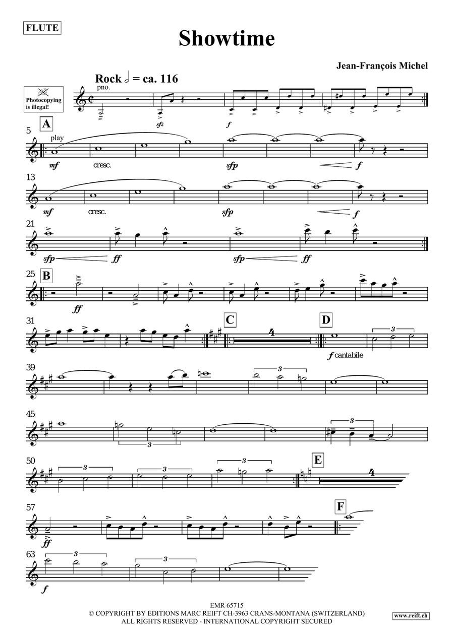 Showtime Showtime Flute Solo scores gallery preview page 4