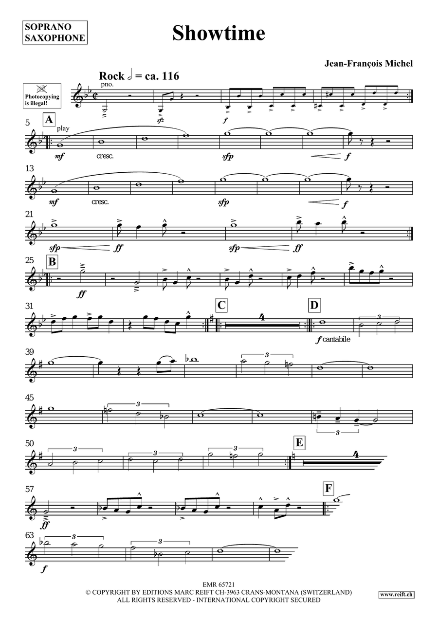 Showtime Showtime Soprano Saxophone scores gallery preview page 4