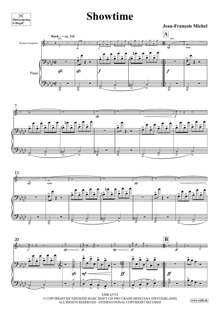 Showtime Showtime Baritone Saxophone scores gallery preview page 5