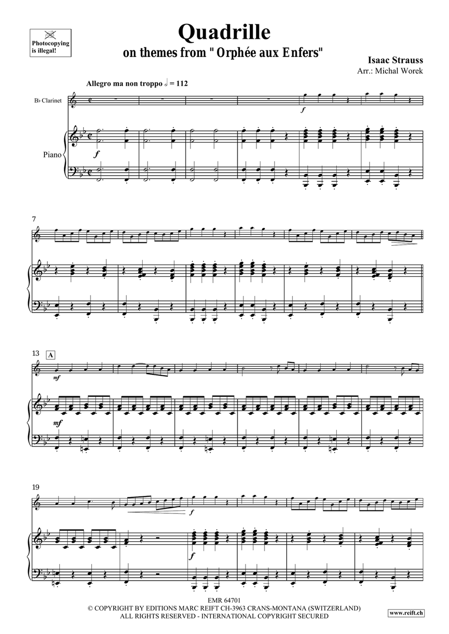Quadrille Quadrille Clarinet Solo scores gallery preview page 4