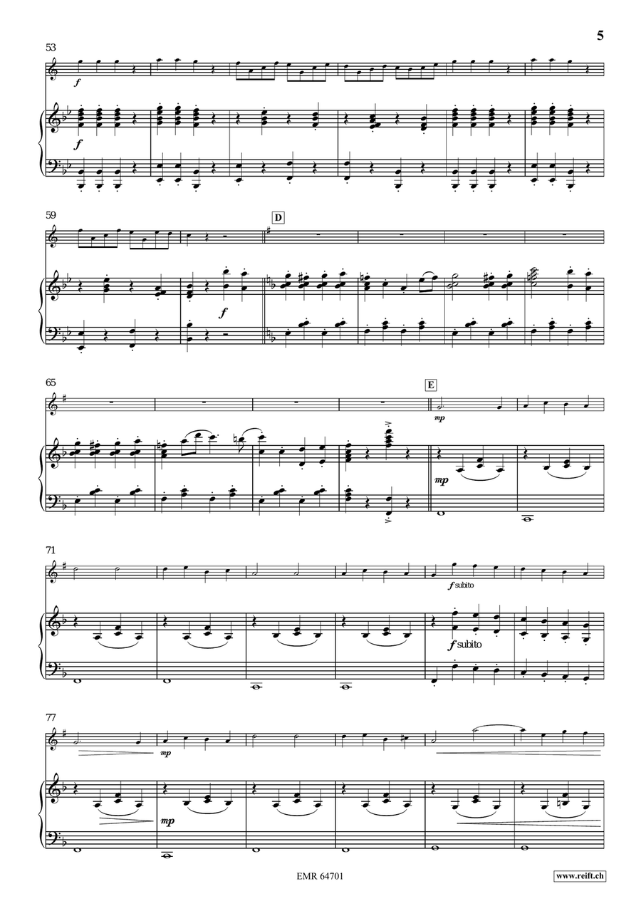 Quadrille Quadrille Clarinet Solo scores gallery preview page 6