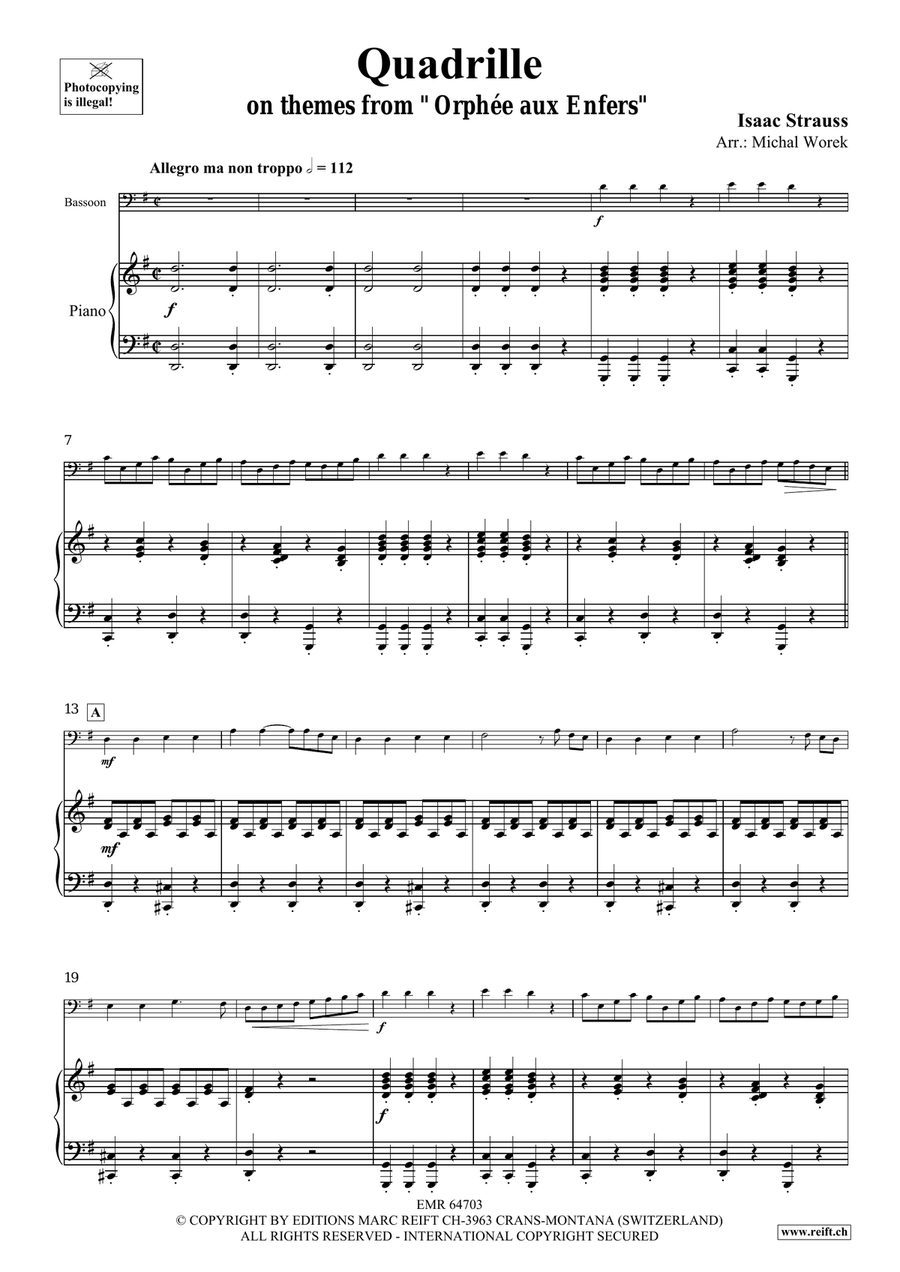 Quadrille Quadrille Bassoon Solo scores gallery preview page 4