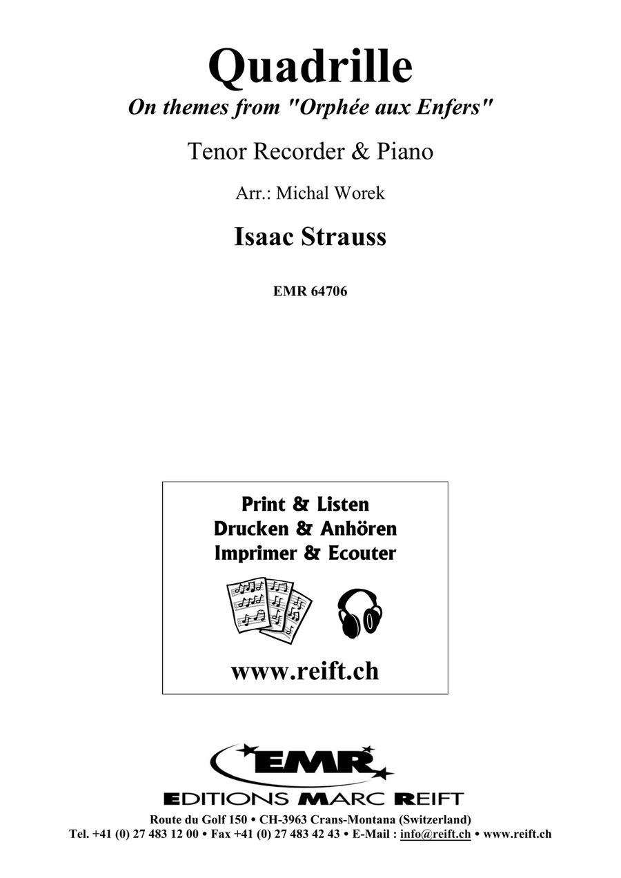 Quadrille Quadrille Tenor Recorder scores gallery preview page 2