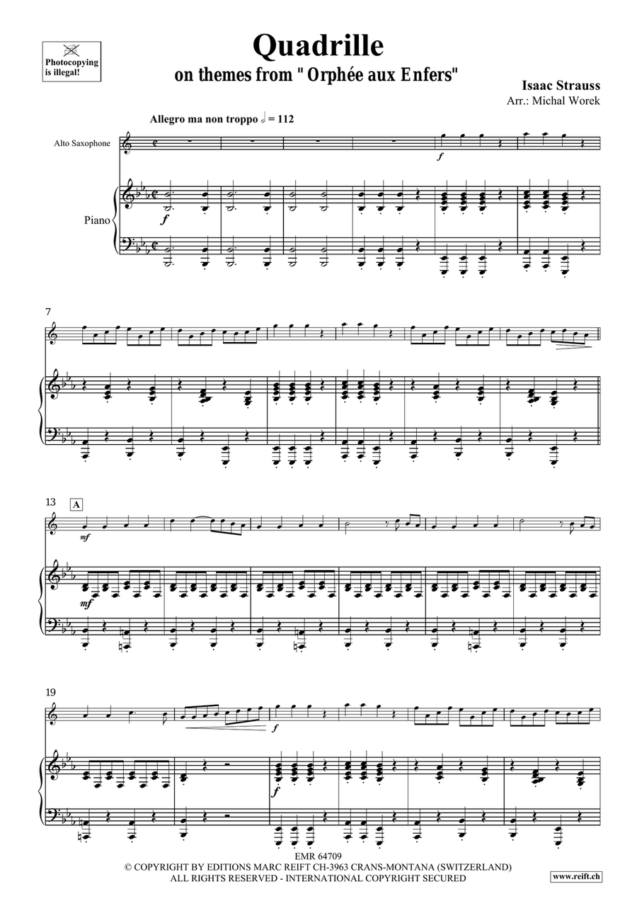 Quadrille Quadrille Alto Saxophone scores gallery preview page 4