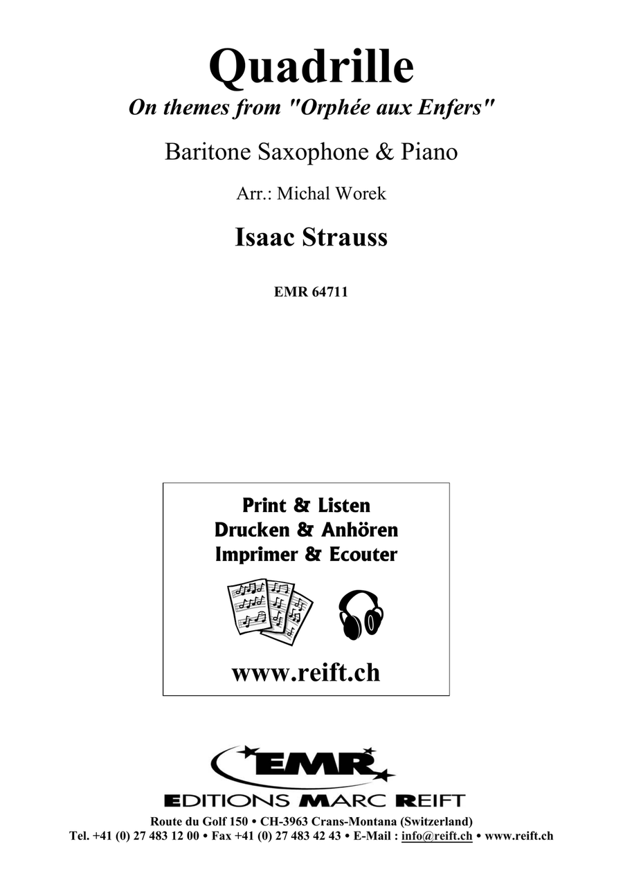 Quadrille Quadrille Baritone Saxophone scores gallery preview page 2