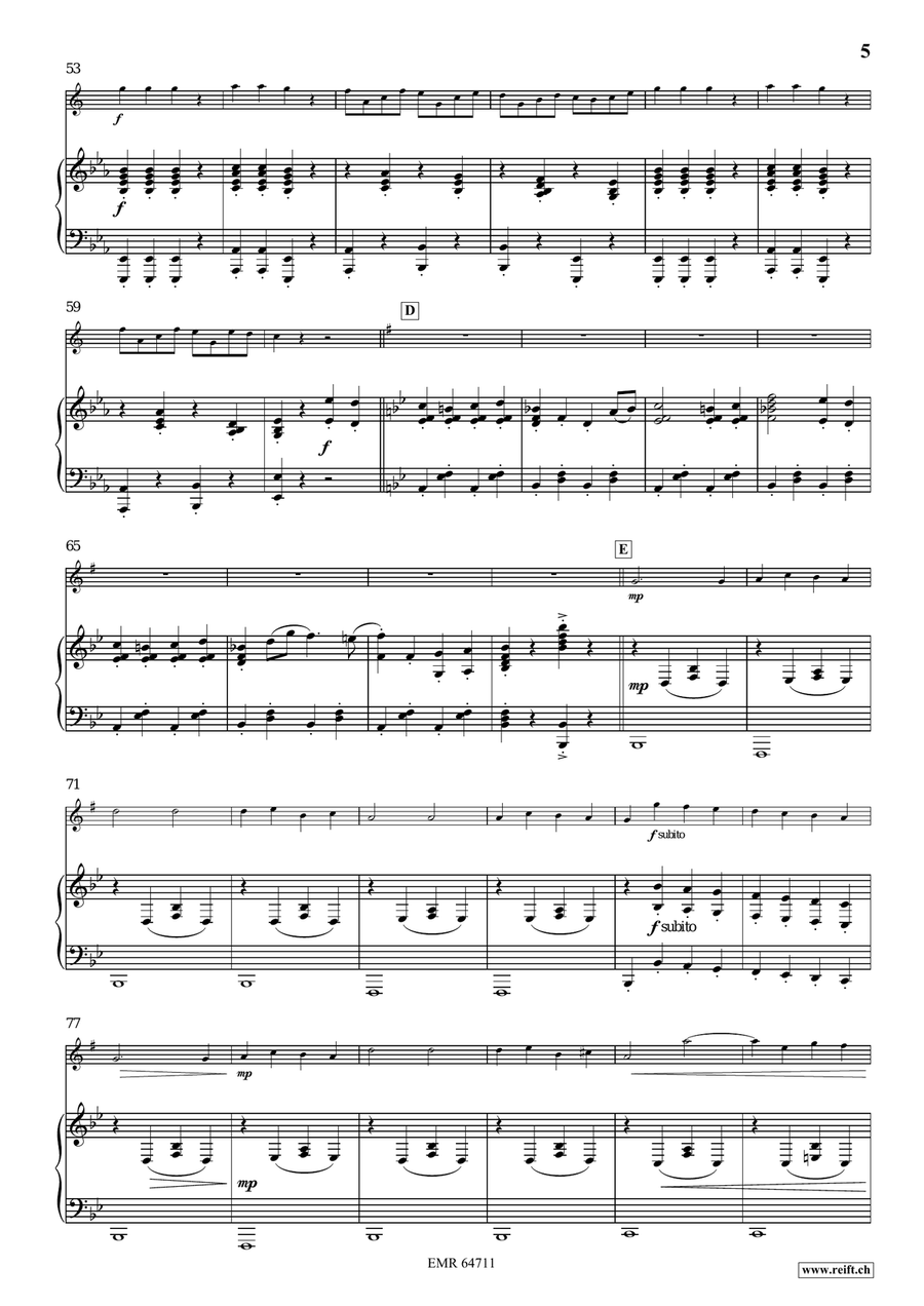 Quadrille Quadrille Baritone Saxophone scores gallery preview page 6