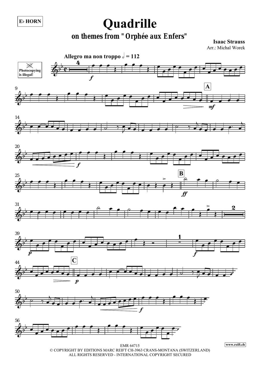 Quadrille Quadrille Horn scores gallery preview page 3