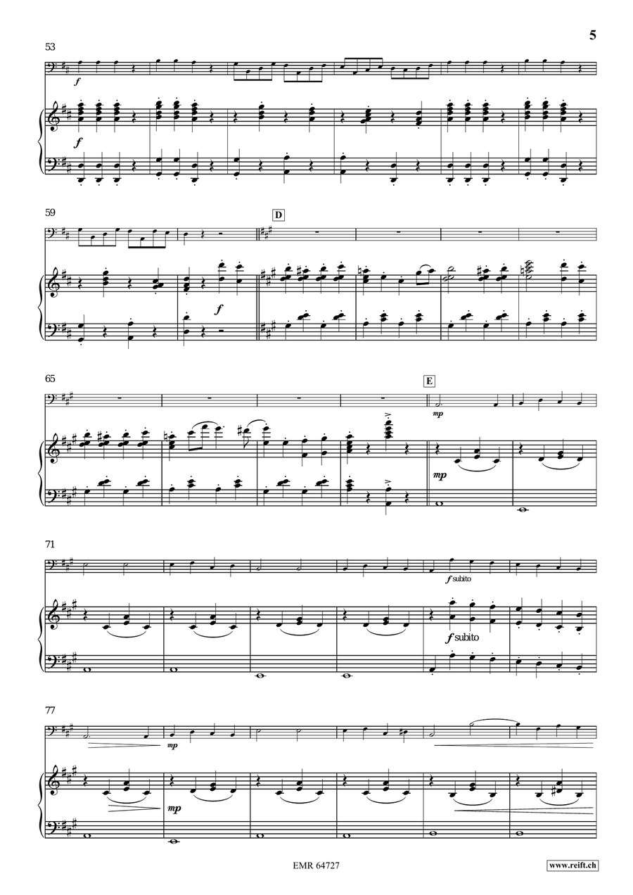 Quadrille Quadrille Double Bass scores gallery preview page 6