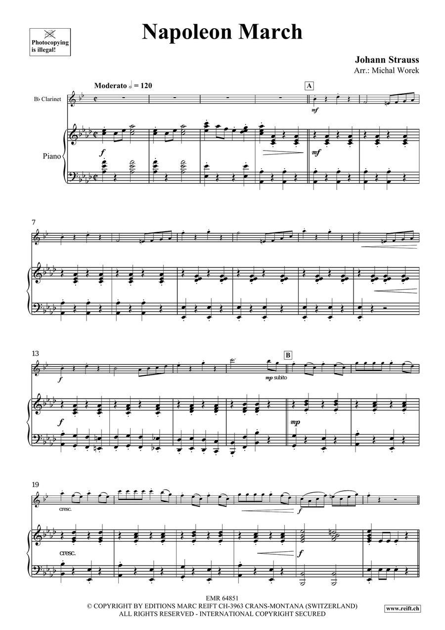 Napoleon March Napoleon March Clarinet Solo scores gallery preview page 4
