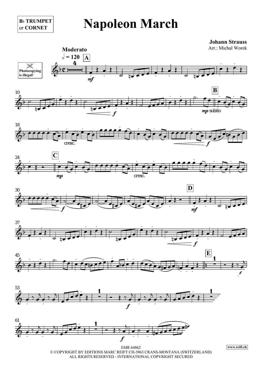 Napoleon March Napoleon March Cornet scores gallery preview page 3