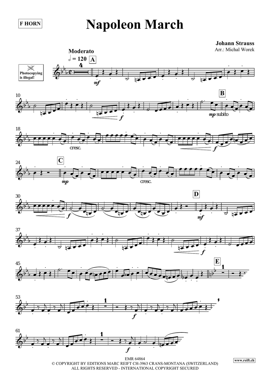 Napoleon March Napoleon March Horn scores gallery preview page 3