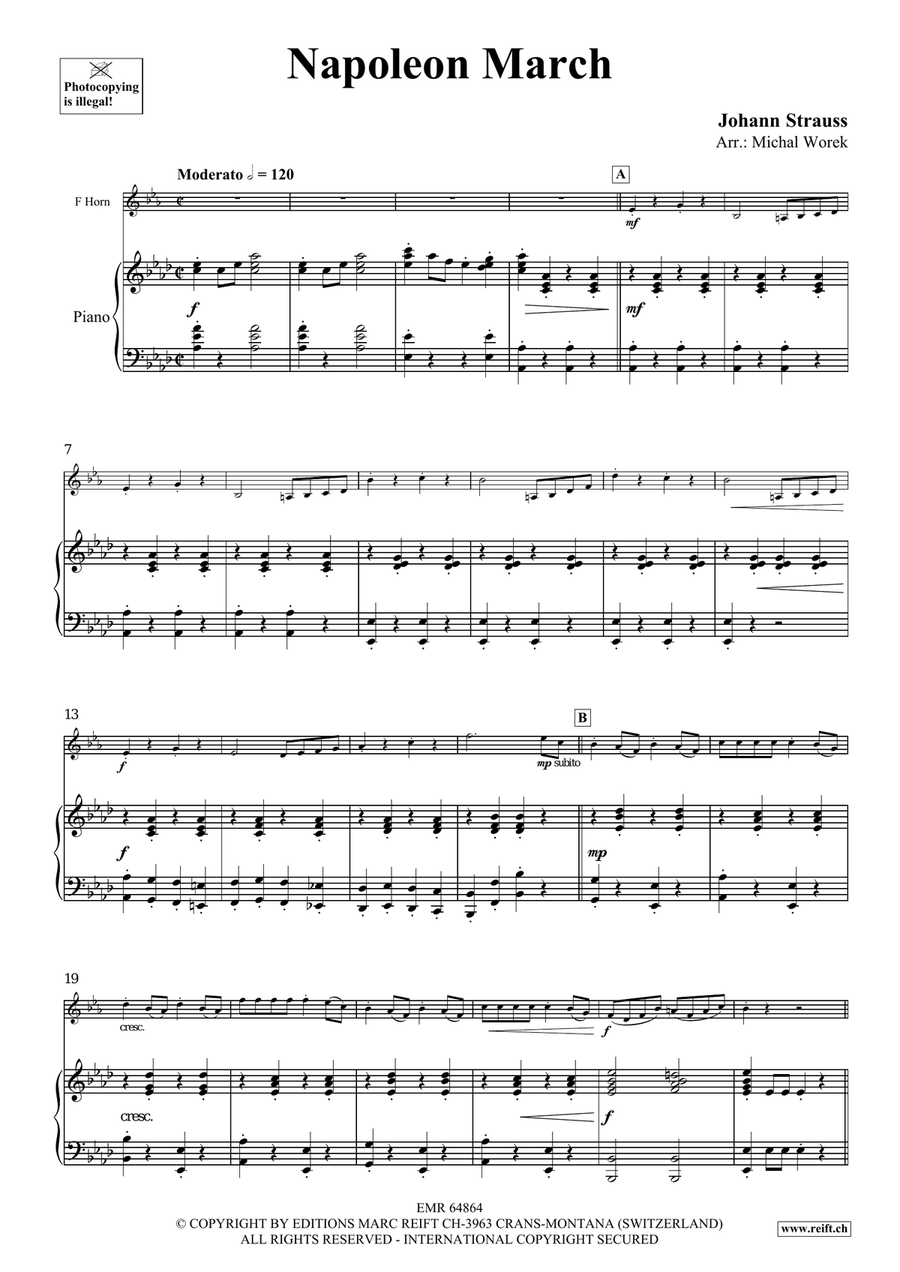 Napoleon March Napoleon March Horn scores gallery preview page 4