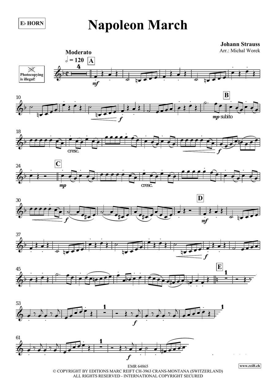 Napoleon March Napoleon March Horn scores gallery preview page 3