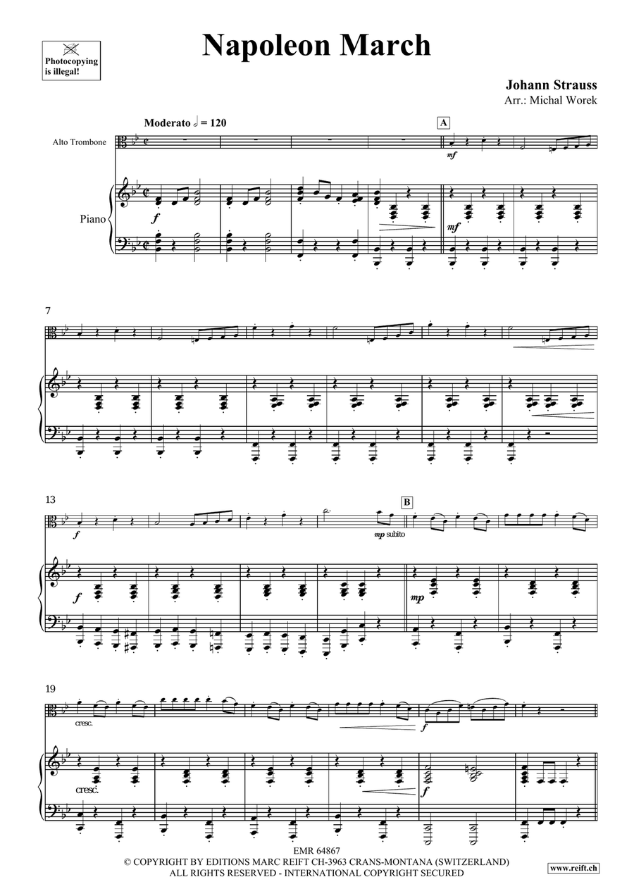 Napoleon March Napoleon March Piano Accompaniment scores gallery preview page 4