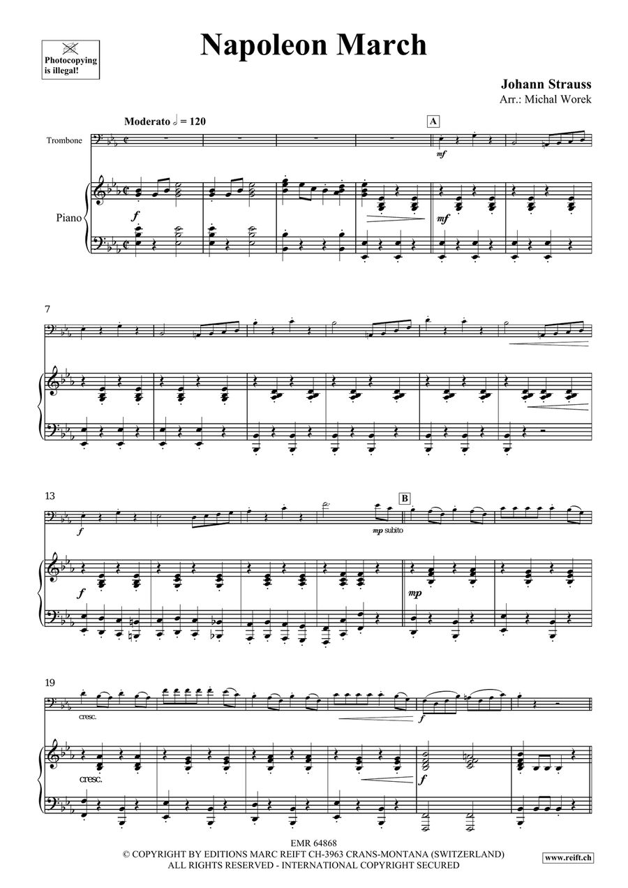 Napoleon March Napoleon March Piano Accompaniment scores gallery preview page 4