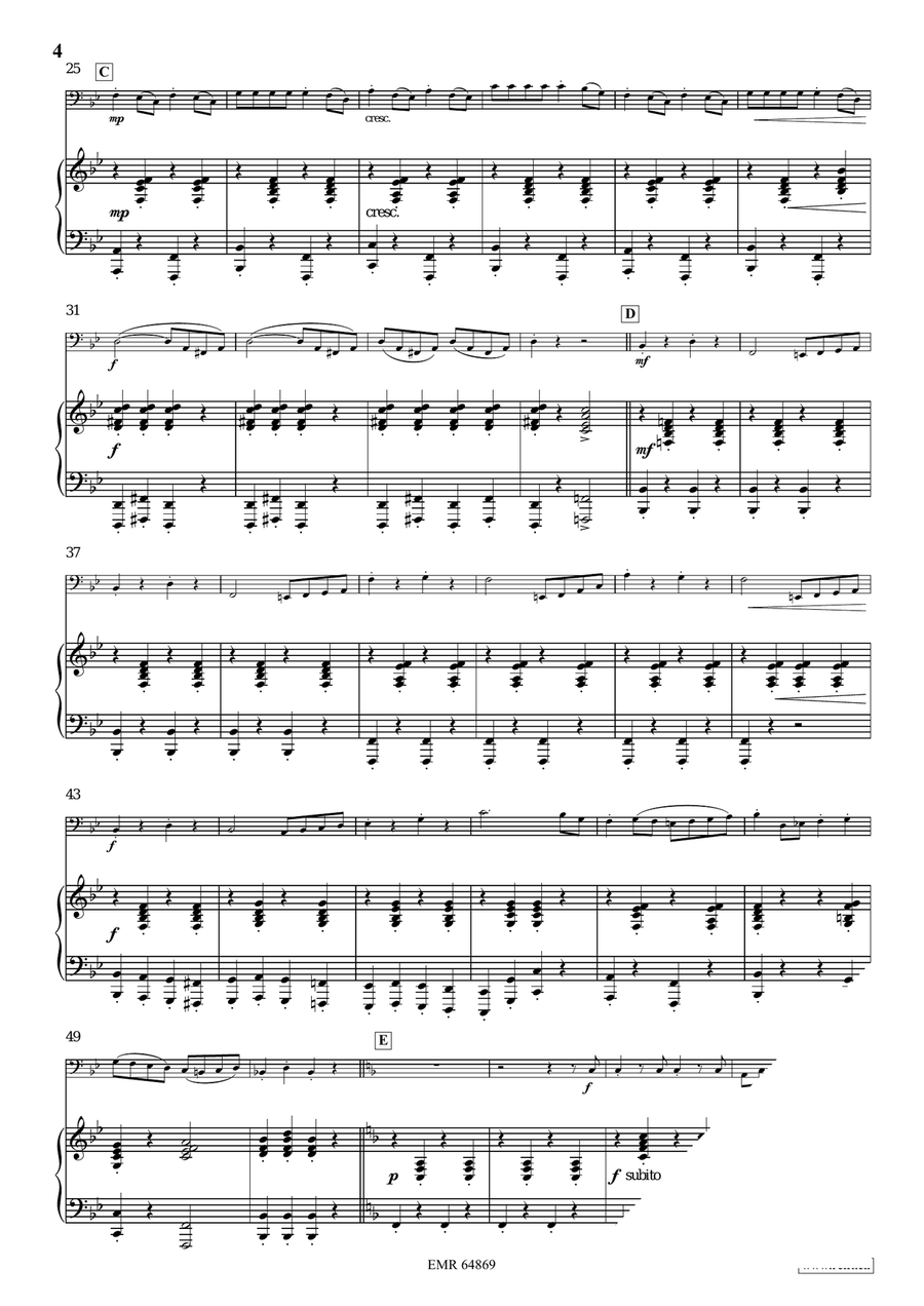 Napoleon March Napoleon March Bass Trombone scores gallery preview page 5