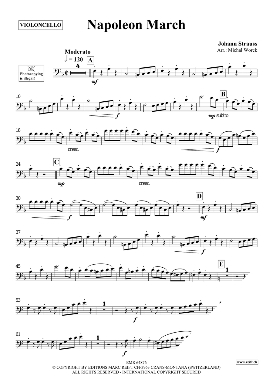 Napoleon March Napoleon March Piano Accompaniment scores gallery preview page 3