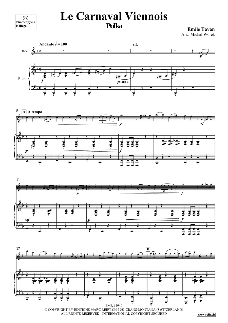 Le Carnaval Viennois Le Carnaval Viennois Piano Accompaniment scores gallery preview page 4