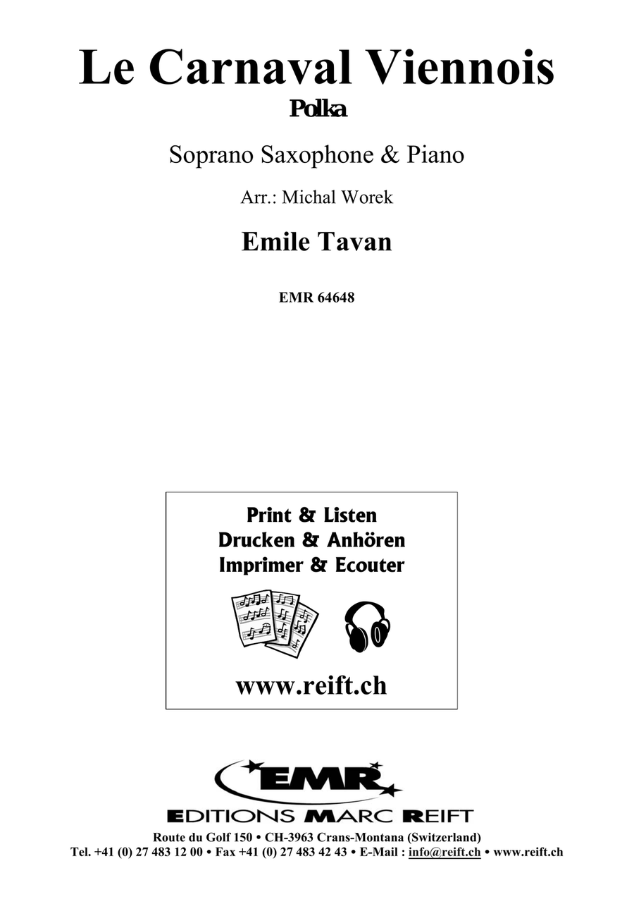 Le Carnaval Viennois Le Carnaval Viennois Soprano Saxophone scores gallery preview page 2