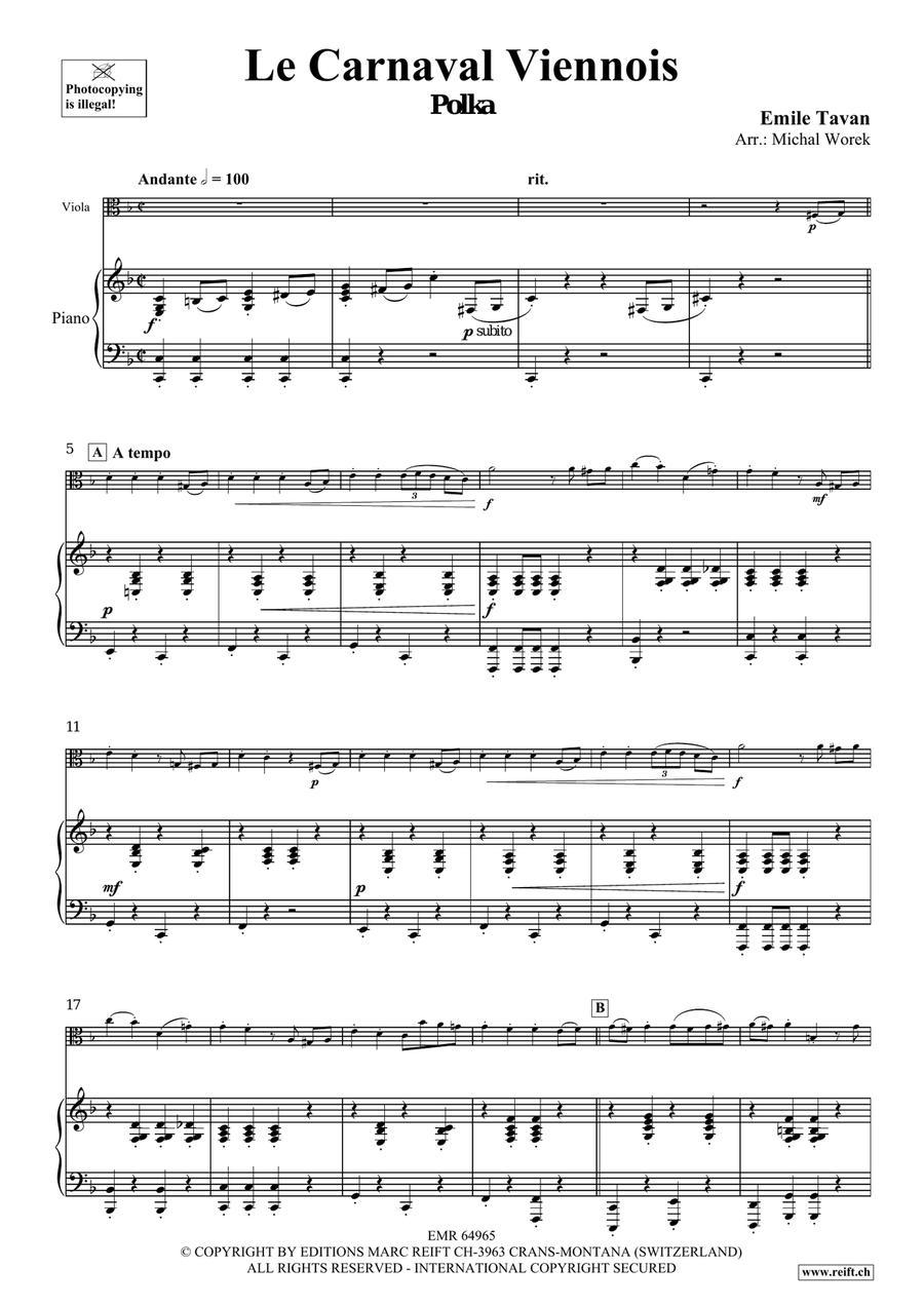 Le Carnaval Viennois Le Carnaval Viennois Piano Accompaniment scores gallery preview page 4