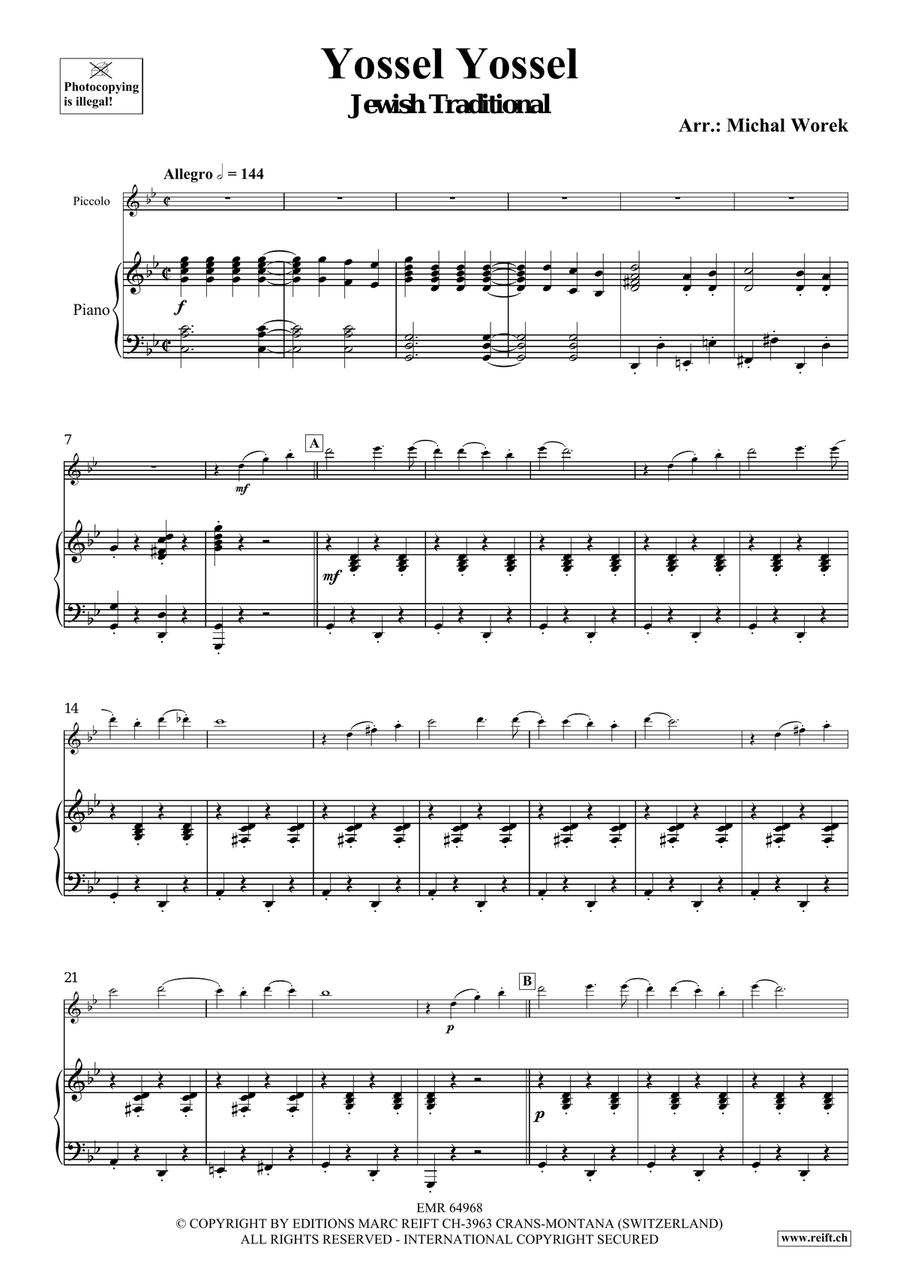 Yossel Yossel Yossel Yossel Piccolo scores gallery preview page 4