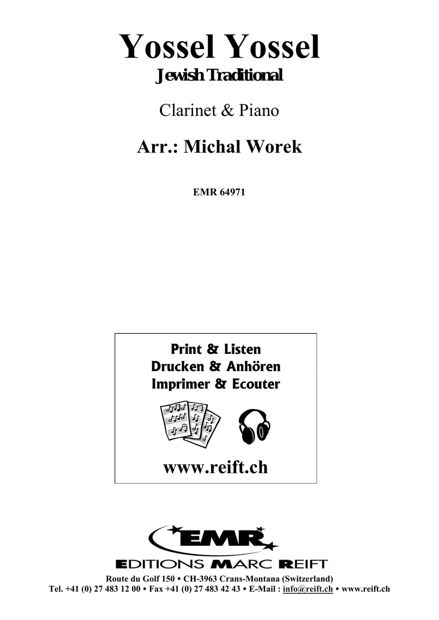 Yossel Yossel Yossel Yossel Clarinet Solo scores gallery preview page 2