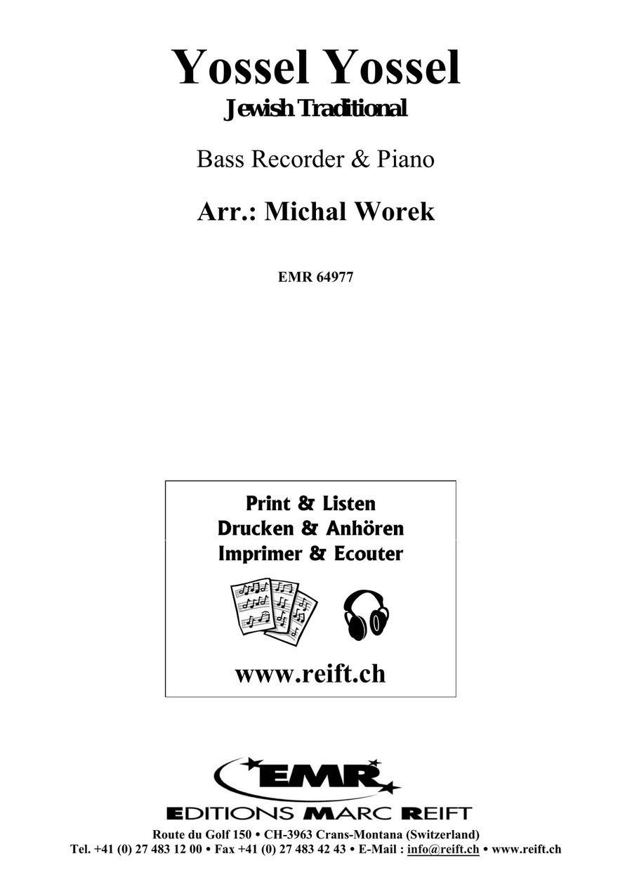 Yossel Yossel Yossel Yossel Bass Recorder scores gallery preview page 2