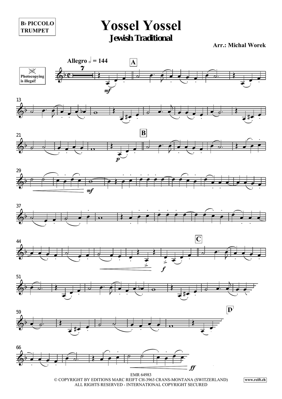 Yossel Yossel Yossel Yossel Piccolo Trumpet scores gallery preview page 3