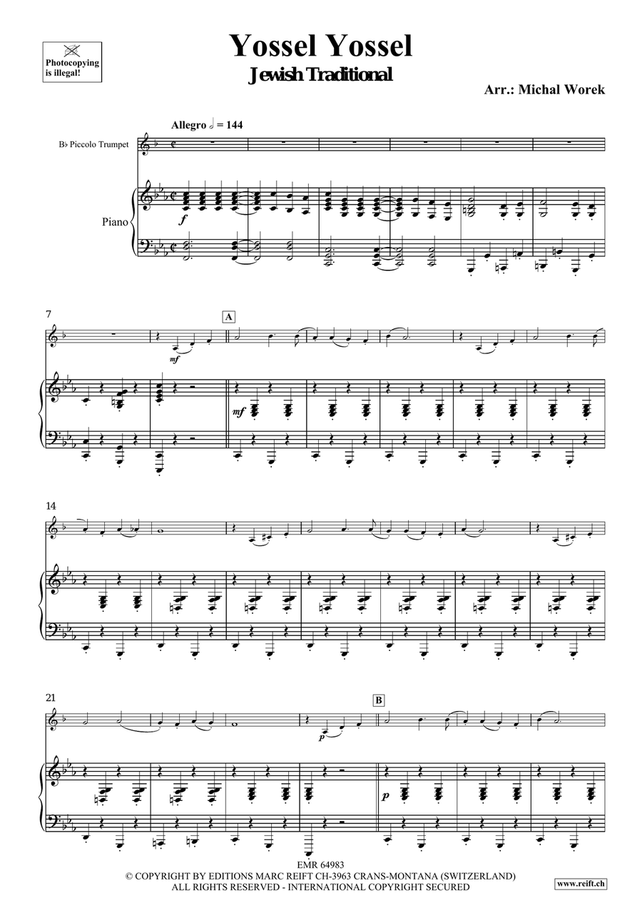 Yossel Yossel Yossel Yossel Piccolo Trumpet scores gallery preview page 4