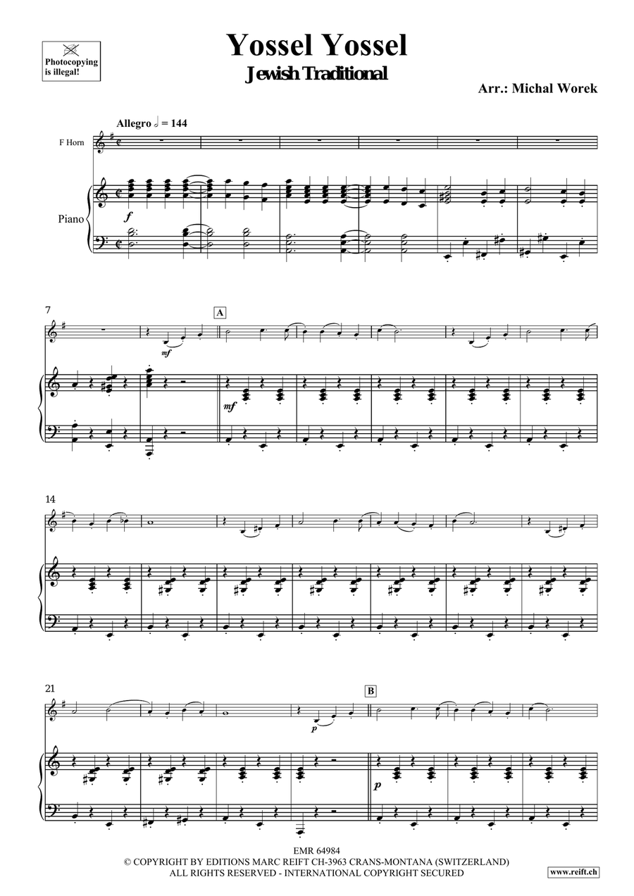 Yossel Yossel Yossel Yossel Horn scores gallery preview page 4