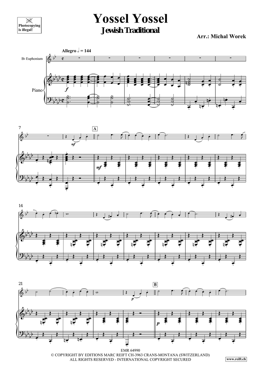 Yossel Yossel Yossel Yossel Euphonium scores gallery preview page 4