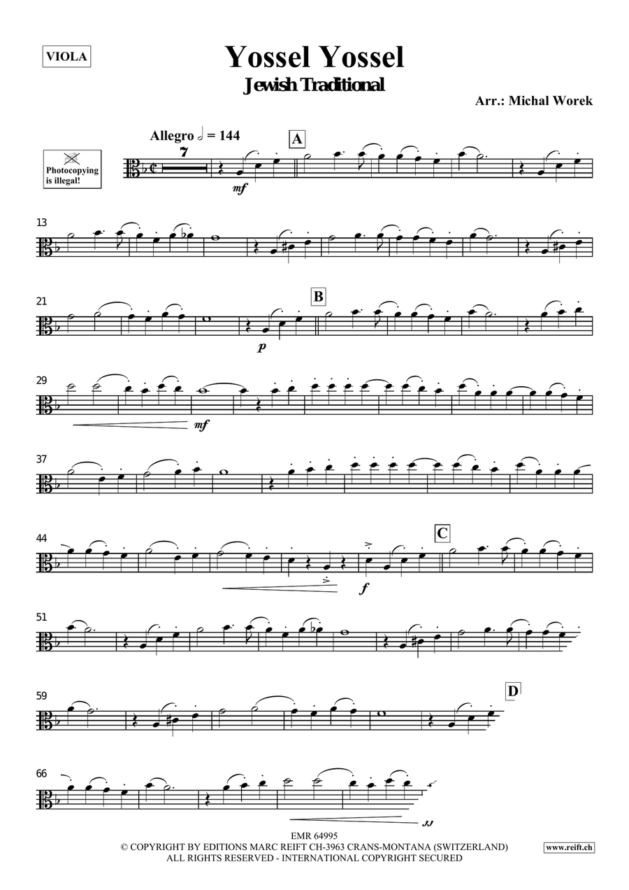 Yossel Yossel Yossel Yossel Piano Accompaniment scores gallery preview page 3