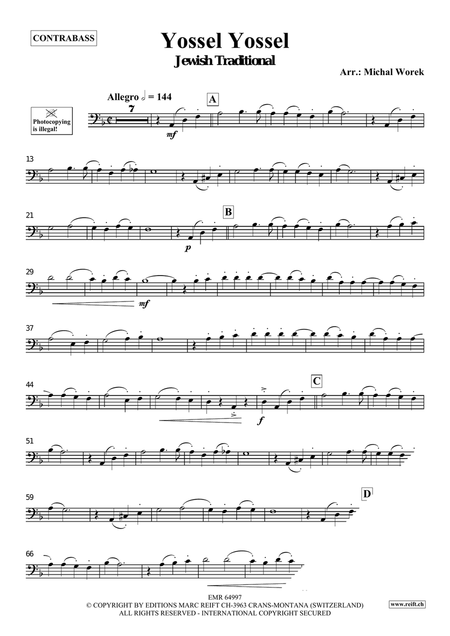 Yossel Yossel Yossel Yossel Double Bass scores gallery preview page 3