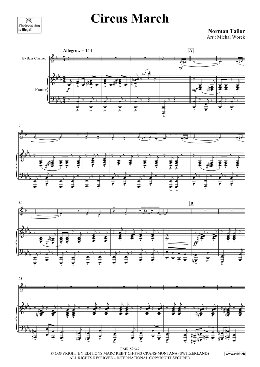 Circus March Circus March Bass Clarinet scores gallery preview page 4