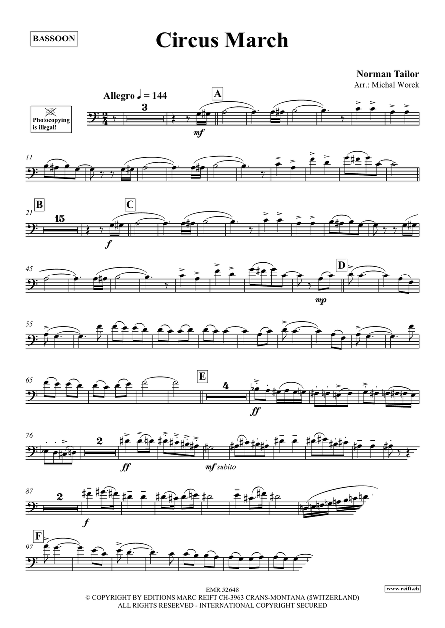Circus March Circus March Bassoon Solo scores gallery preview page 3