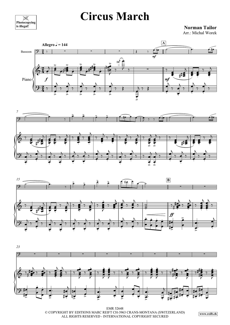 Circus March Circus March Bassoon Solo scores gallery preview page 4