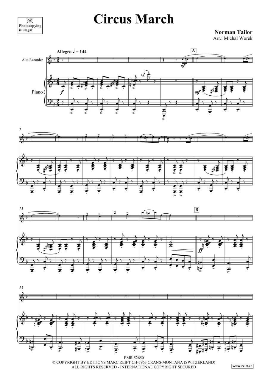 Circus March Circus March Alto Recorder scores gallery preview page 4
