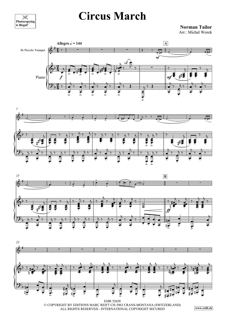Circus March Circus March Piccolo Trumpet scores gallery preview page 4