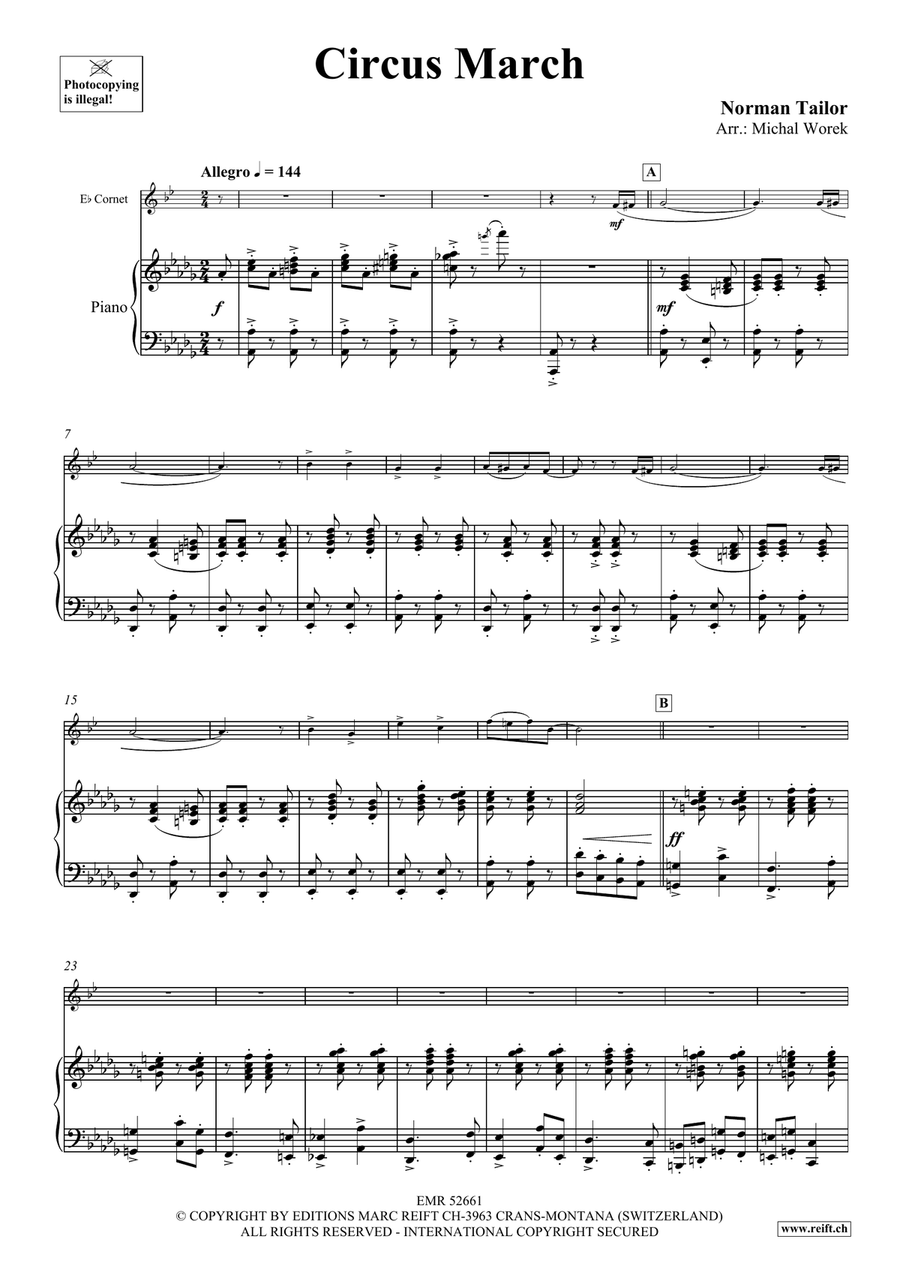 Circus March Circus March Cornet scores gallery preview page 4