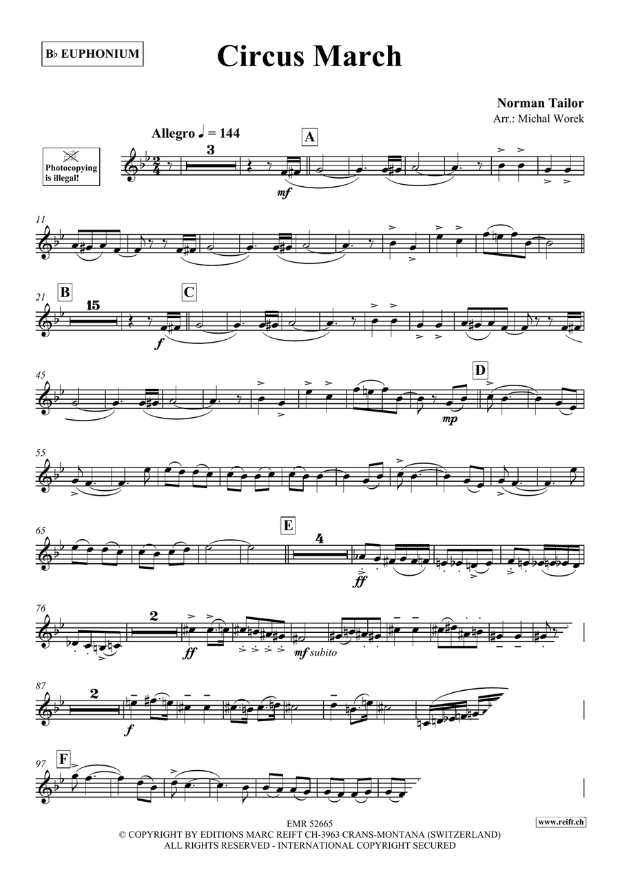Circus March Circus March Euphonium scores gallery preview page 3