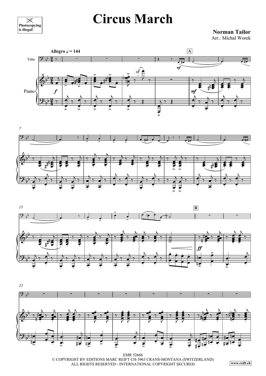 Circus March Circus March Tuba scores gallery preview page 4