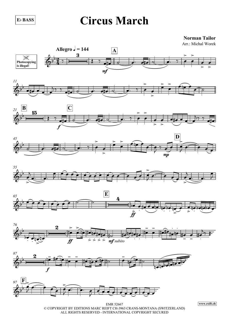 Circus March Circus March Voice Solo scores gallery preview page 3