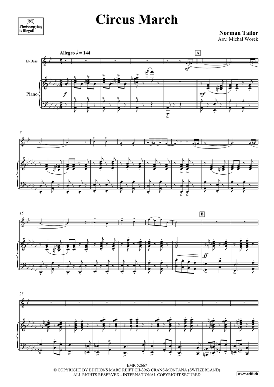Circus March Circus March Voice Solo scores gallery preview page 4
