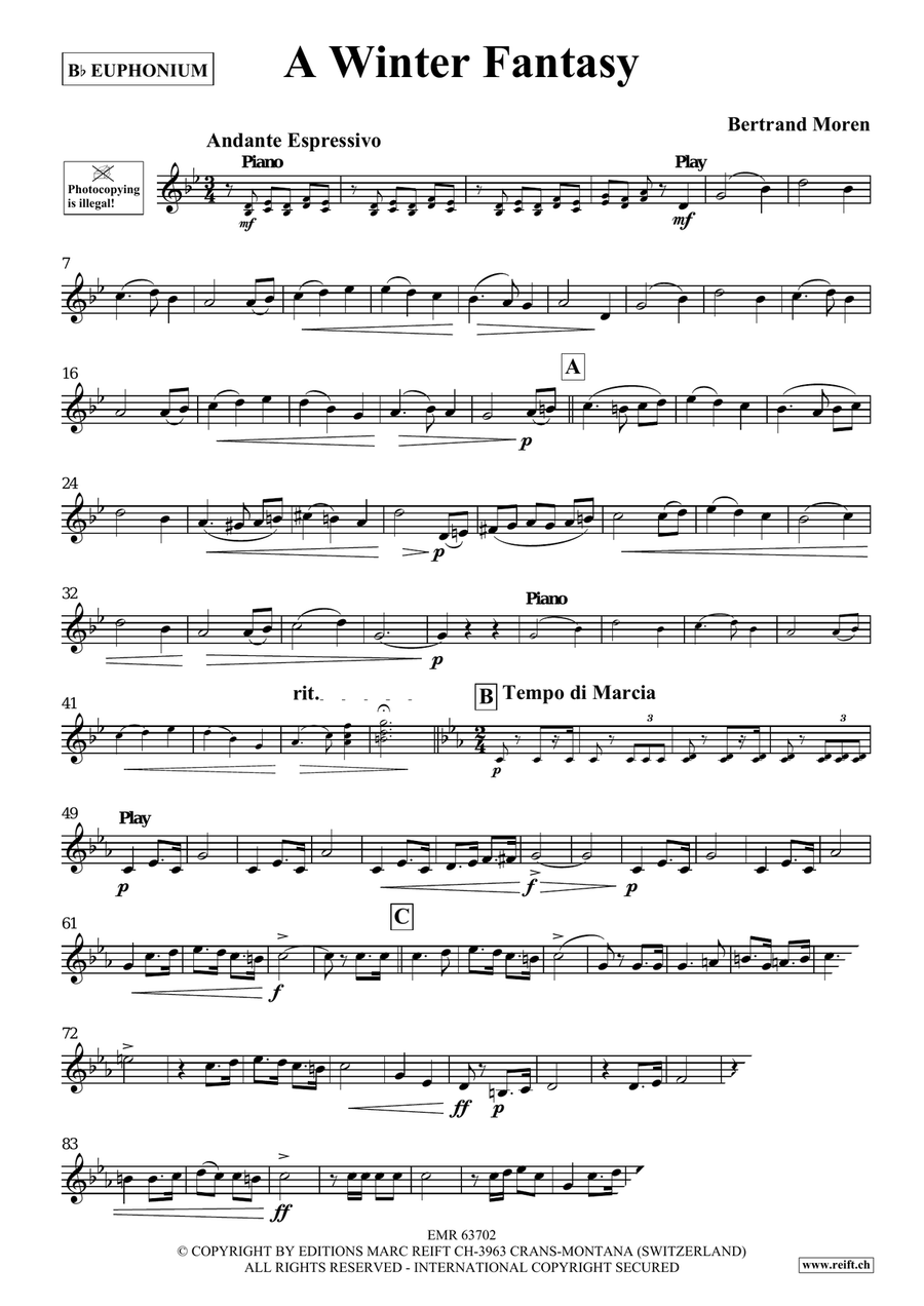 A Winter Fantasy A Winter Fantasy Euphonium scores gallery preview page 4