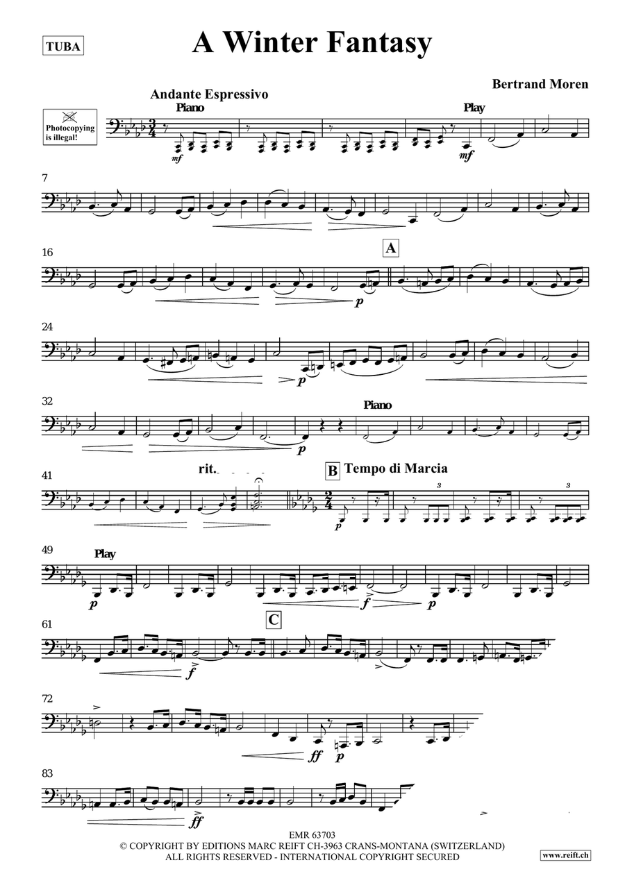A Winter Fantasy A Winter Fantasy Tuba scores gallery preview page 4